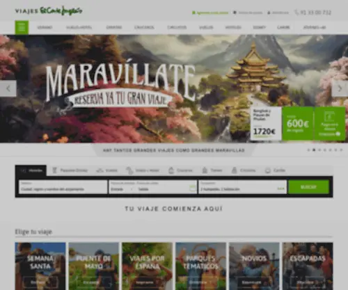 Viajeselcorteingles.es(Ofertas en viajes) Screenshot