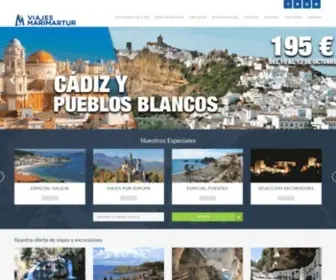 Viajesmarimartur.com(Agencia de Viajes en Málaga) Screenshot