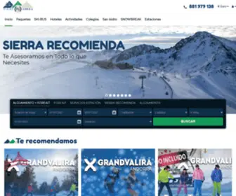 Viajessierra.com(Agencias de viajes especialistas en esquí y snow) Screenshot