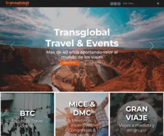 Viajestransglobal.com(BTC, Business, Events, Congress) Screenshot