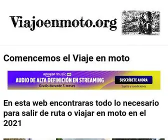 Viajoenmoto.org(Comencemos el Viaje en moto) Screenshot