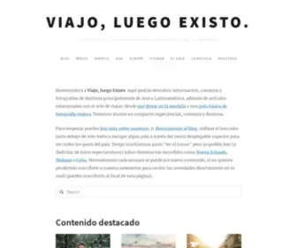 Viajoluegoexisto.co(Viajo, luego existo) Screenshot