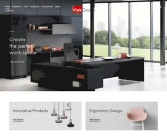 Viakgroup.com(Modular Office Furniture Manufacturers Noida Delhi Gurgaon) Screenshot