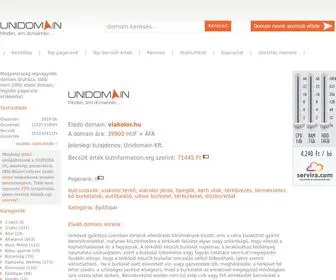 Viakolor.hu(Eladó domain név) Screenshot