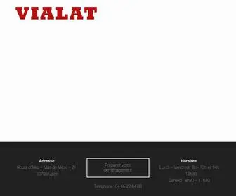 Vialat.com(Déménagements Vialat Robert) Screenshot