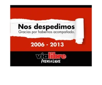 Vialibrepl.com(ViaLibre) Screenshot