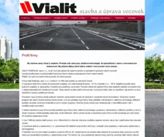 Vialit.cz(Stavba a úprava vozovek) Screenshot