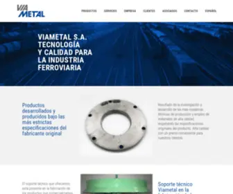 Viametal.com.ar(Via Metal S.A. – Tecnología y calidad para la industria ferroviaria) Screenshot