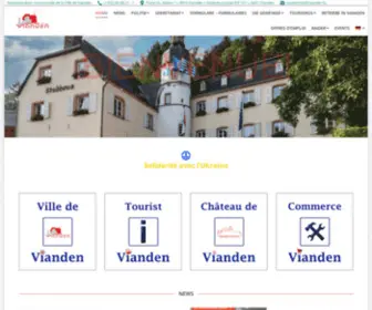 Vianden.lu(Internetseite de Gemeinde Vianden) Screenshot