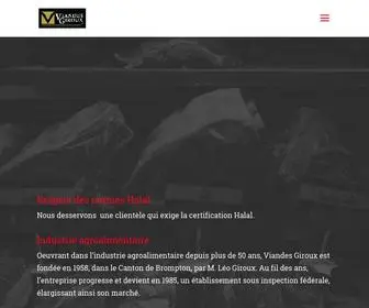 Viandesgiroux.com(Transformation de viande) Screenshot