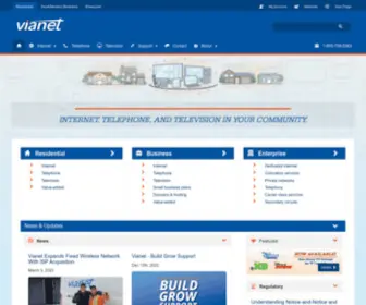 Vianet.ca(Internet, Telephone, and Television in Your Community) Screenshot