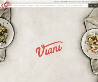 Viani.de(Italienische Spezialitäten online bestellen) Screenshot