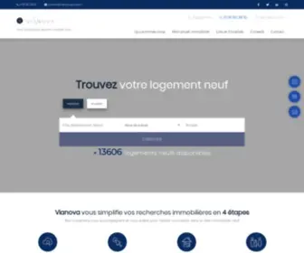 Vianova-Groupe.fr(Achat et investissement dans l'immobilier neuf) Screenshot