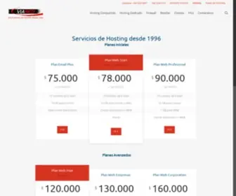 Viared.cl(Web Hosting) Screenshot