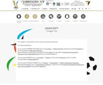 Viareggiocup.com(Viareggio Cup) Screenshot