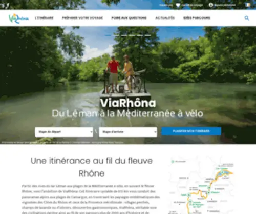 Viarhona.com(ViaRhôna à vélo) Screenshot