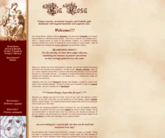 Viarosa.com(Catholic Rosaries) Screenshot