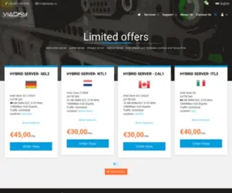 Viasky.co(Dedicated Server Provider) Screenshot