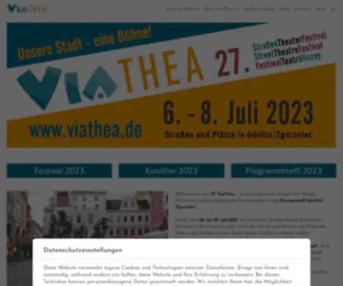 Viathea.de(Internationales Straßentheaterfestival) Screenshot