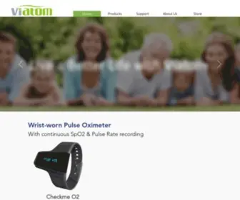 Viatomtech.com(Home Wearable Medical Devices) Screenshot