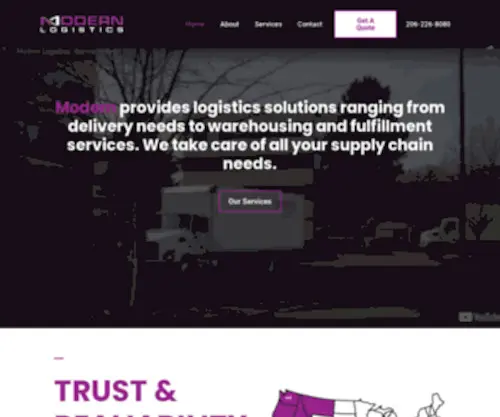 Viatrustedonline.com(Modern Logistics) Screenshot