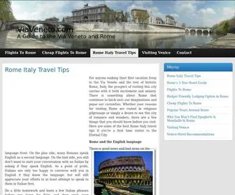 Viaveneto.com(Rome Italy Travel Tips) Screenshot