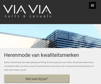 ViaviawijChen.nl(Herenmode van kwaliteitsmerken bij ViaVia in Wijchen Via Via Herenmode in Wijchen) Screenshot