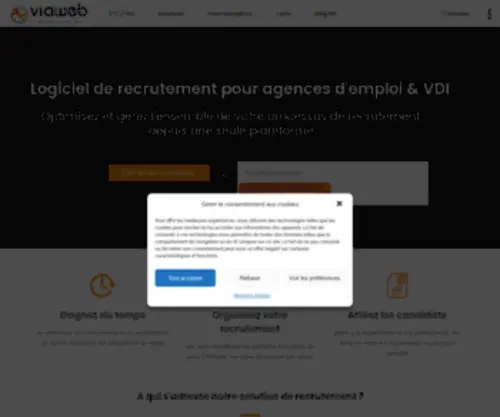 Viaweb-Consulting-RH.com(Logiciel de recrutement pour agences d'emploi & VDI) Screenshot