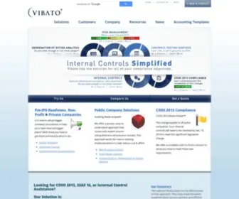 Vibato.com(Vibato Internal Control Solutions) Screenshot