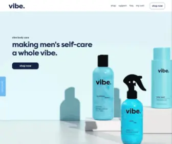 Vibebodycare.com(Vibe body care) Screenshot