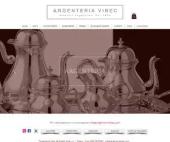 Vibec.it(ARGENTERIA VIBEC MILANO) Screenshot