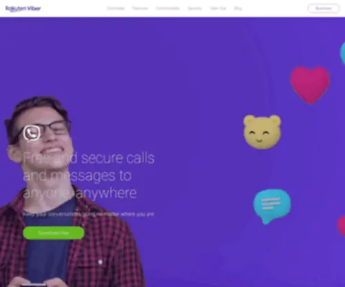 Viber.com(Home) Screenshot