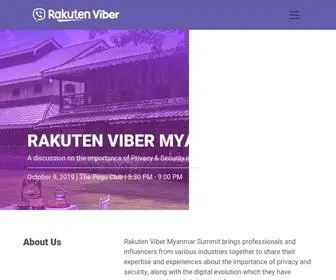 Vibermyanmar.com(Rakuten Viber Myanmar Summit) Screenshot