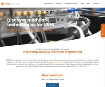 Vibestechnology.com(Modular technologies for NVH) Screenshot