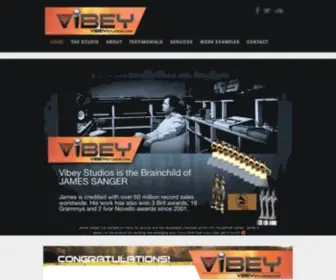 Vibeystudios.com(Vibey Studios and James Sanger's Official Website) Screenshot