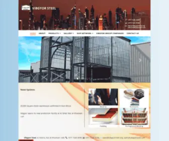 Vibgyorsteel.org(Vibgyor steel manufacturing company) Screenshot