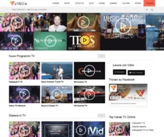 Viblix.com(Stasera in TV guarda i programmi e canali TV Italiane online) Screenshot