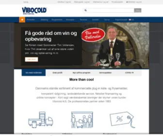 Vibocold.com(Totalløsninger i køl og frys) Screenshot