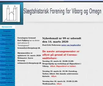 Viborgslaegt.dk(Viborgslaegtsforskning) Screenshot