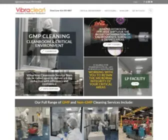 Vibraclean.com(Cleanroom/Controlled Environment Services) Screenshot