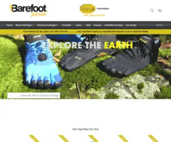 Vibrams.co.uk(Barefoot Junkie The Home Of Vibrams Fivefingers Barefoot Running) Screenshot