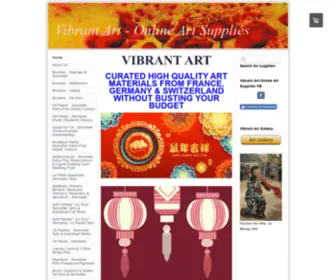 Vibrant-ART.com(Online Art Supplies) Screenshot