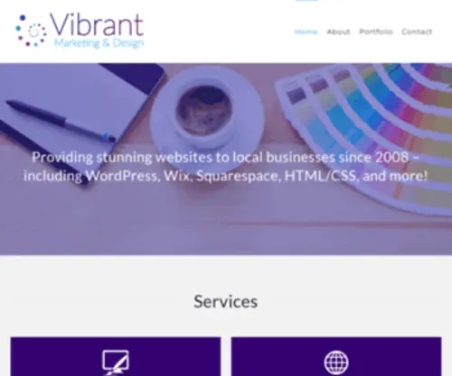 Vibrant-Marketing.com(Wordpress Website Design) Screenshot