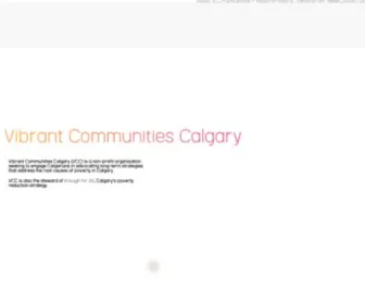 Vibrantcalgary.com(Vibrant Communities Calgary) Screenshot