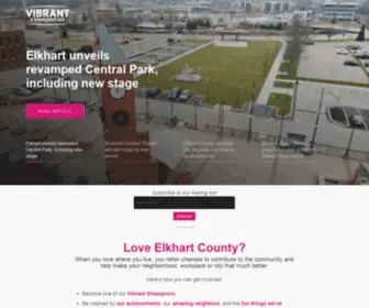 Vibrantelkhartcounty.org(Vibrant Elkhart County Plan) Screenshot