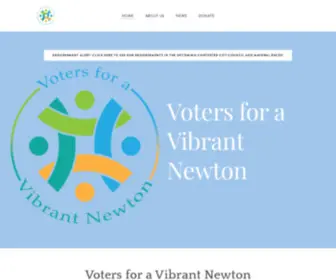 Vibrantnewton.org(VOTERS FOR A VIBRANT NEWTON) Screenshot