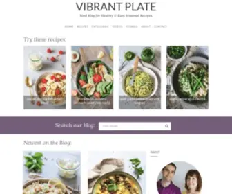 Vibrantplate.com(Plant-Rich Nutrition Food Blog) Screenshot