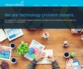 Vibrantsoftware.com(Custom Software Development Company) Screenshot