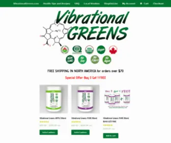 Vibrationalgreens.com(Vibrational Greens) Screenshot