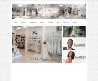 Vibridalandtux.com(VI Bridal and Tuxedo) Screenshot